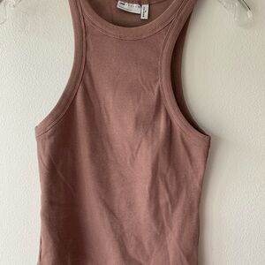ASOS Mauve Ribbed Tank Top